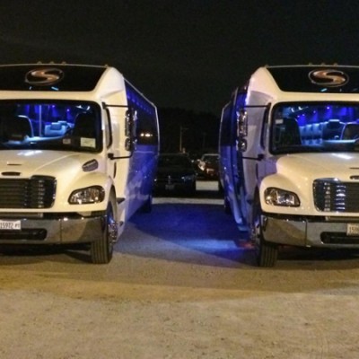 White Party Busses