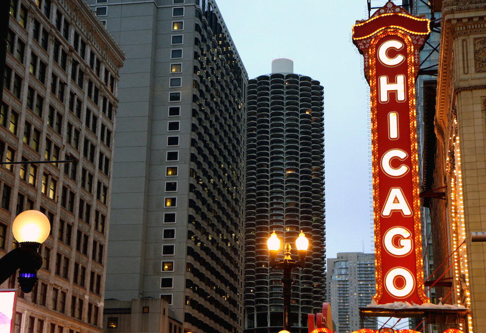 Chicago Theatre sign